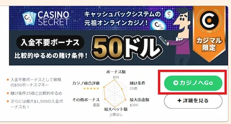 入金不要ボーナスの獲得方法(自動進呈のステップ①)
